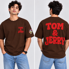 Men’ Tom & Jerry Tshirt Brown