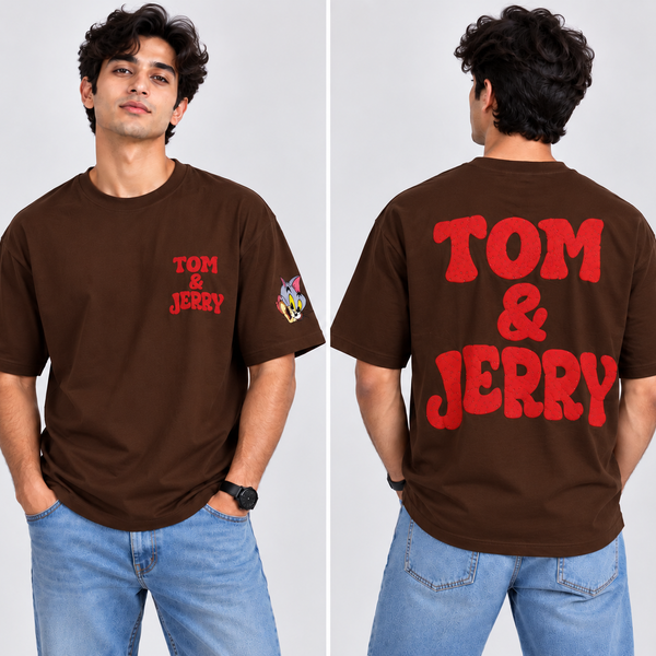 Men’ Tom & Jerry Tshirt Brown