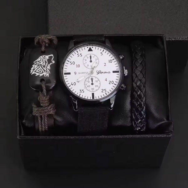 Men’s Watch With Two Bracelets