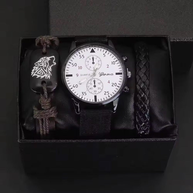 Men’s Watch With Two Bracelets