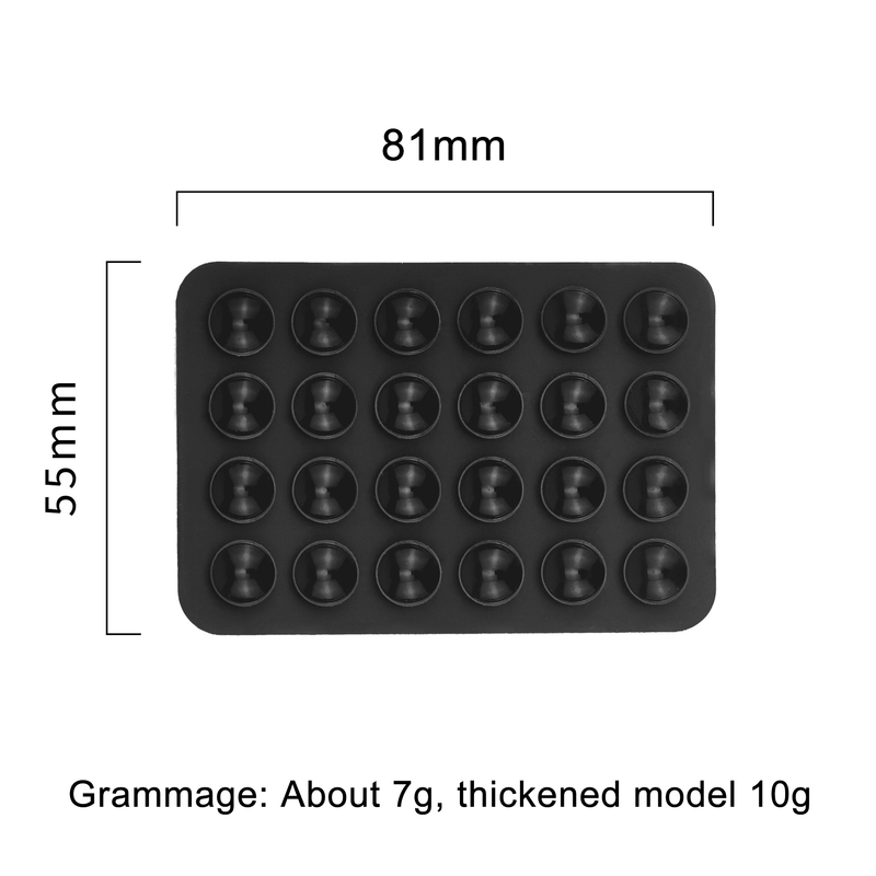 Anti Slip 24 Cup Silicone Suction Cup Mat Mobile Phone Silicone Holder