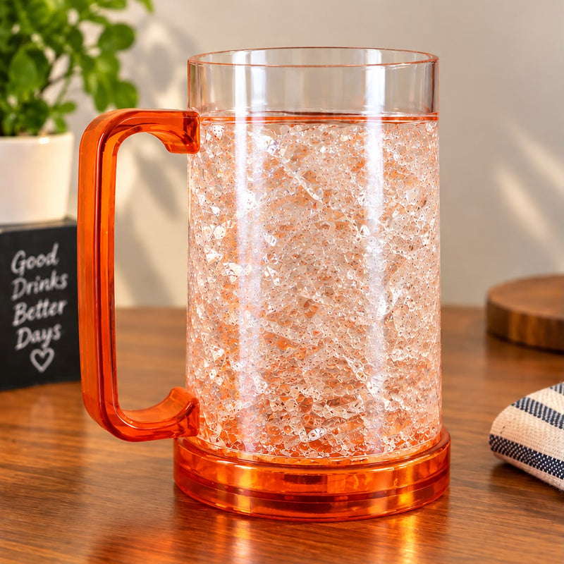 Frozen Beer Mug 450ml – Double Wall Gel Freezer Mug for Chilled Drinks