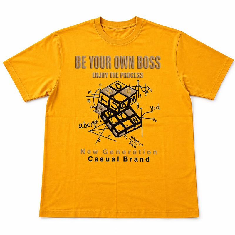 Men's Cotton T-Shirt – Boss Graphic Print