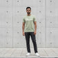 Men's Cotton T-Shirt – Green Graphic